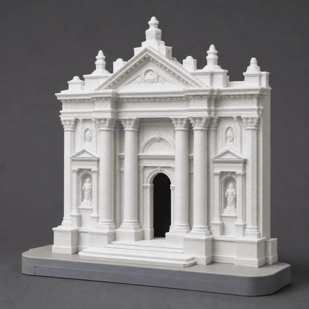 Classical facade miniature