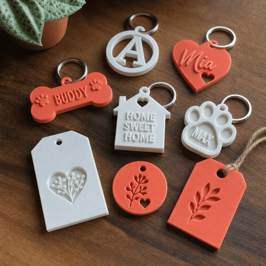 Assorted 3D printed gift set